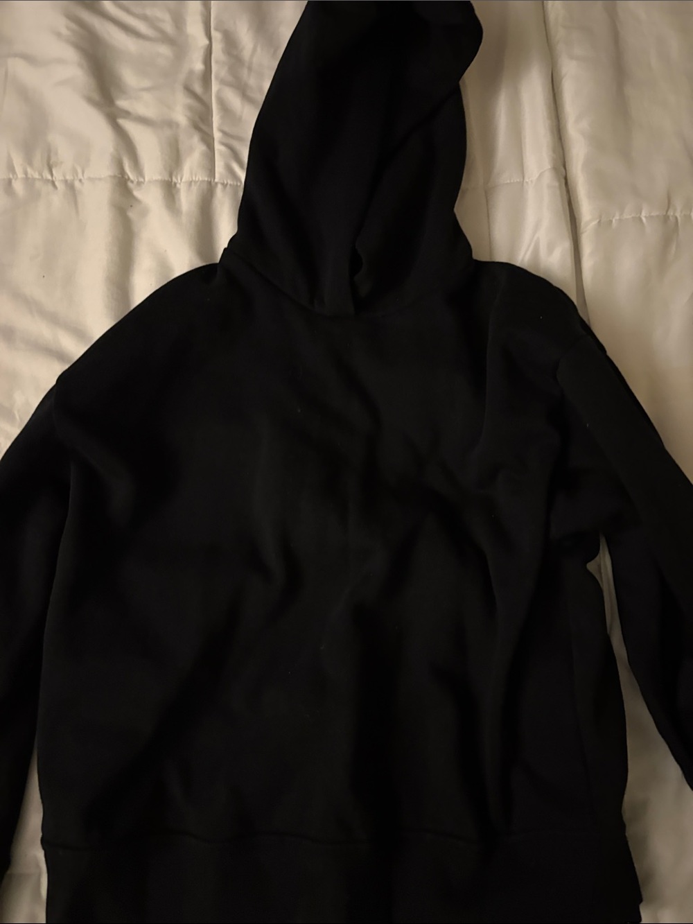 Zara women Black Hooded Sweatshirt